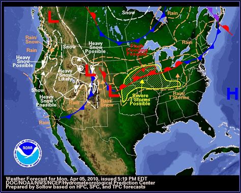 Training and Certification Options for MAP Weather Map of the US Today